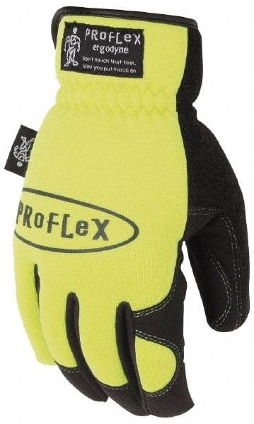 Ergodyne - Size L (9) Amara General Protection Work Gloves - For General Purpose, Uncoated, Gauntlet Cuff, Full Fingered, Black, Paired - Benchmark Tooling