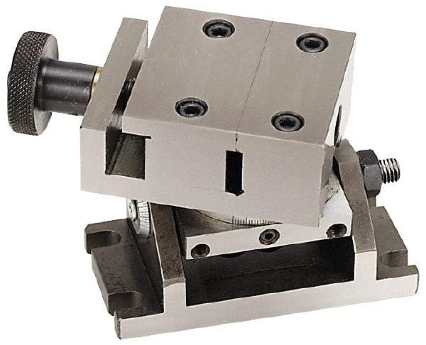 Value Collection - 2-1/4" Jaw Width x 25/32" Jaw Height, 17/32" Jaw Capacity, Sine Vise - 5-5/8" OAL x 3-3/4" Overall Height - Benchmark Tooling