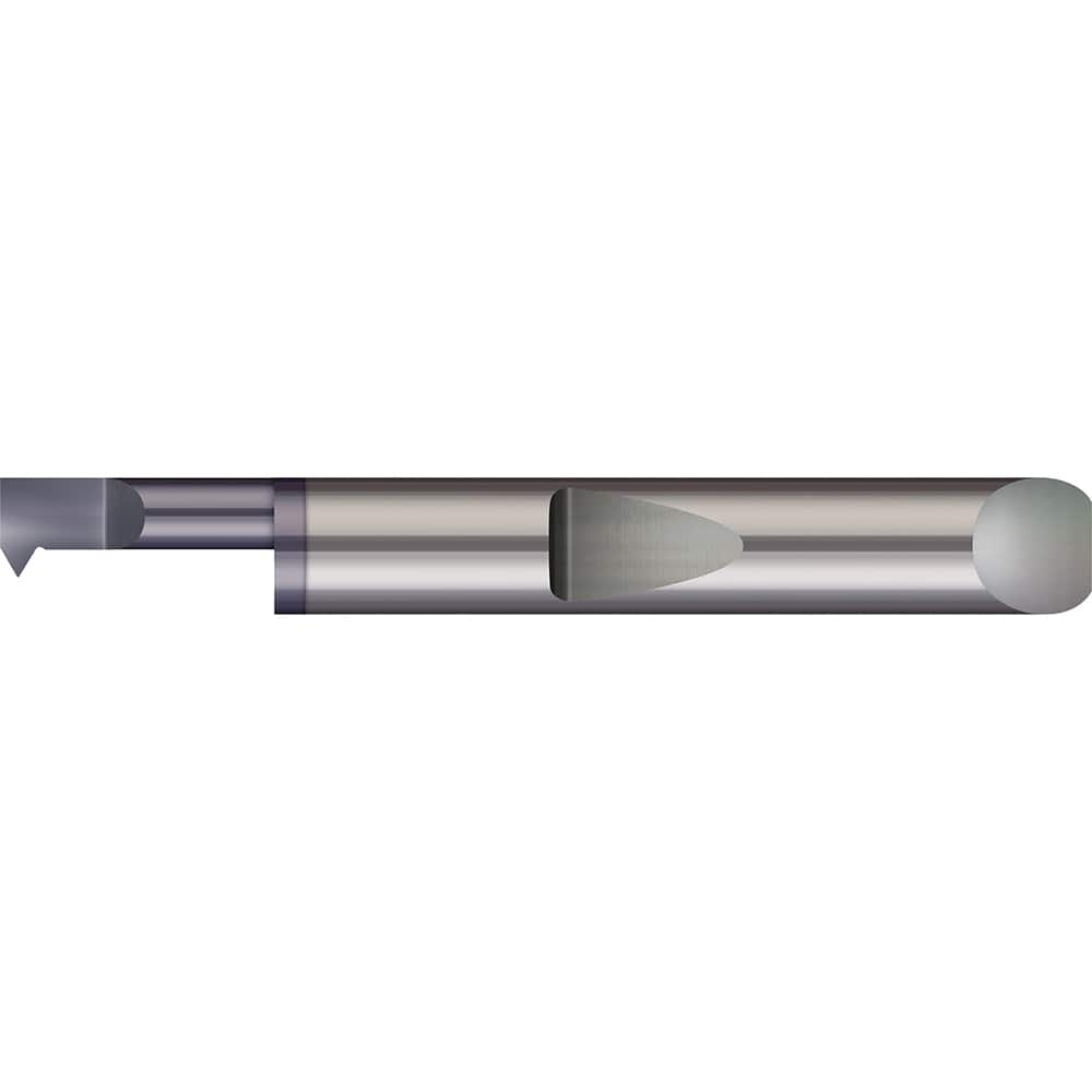 Micro 100 - Single Point Threading Tools; Thread Type: Internal ; Material: Solid Carbide ; Profile Angle: 60 ; Threading Diameter (Decimal Inch): 0.4600 ; Cutting Depth (Decimal Inch): 1.5000 ; Maximum Threads Per Inch: 24 - Exact Industrial Supply