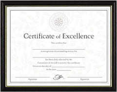 Dax - Black Document Holders-Certificate/Document - 11" High x 8-1/2" Wide - Benchmark Tooling