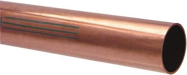 Mueller Industries - 1-5/8 Inch Outside Diameter x 10 Ft. Long, Copper Round Tube - 1-1/2 Inch Inside Diameter, 0.06 Inch Wall Thickness - Benchmark Tooling