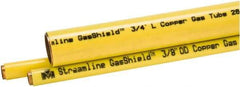 Mueller Industries - 60' Long, 3/8" OD x 0.43" ID, Grade C12200 Copper Refrigeration Tube - 0.032" Wall Thickness, 0.198 Ft/Lb - Benchmark Tooling