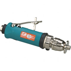 Dynabrade - 1/4 Inch Collet, 0.7 hp, 20,000 RPM Compact Router - 1/4 NPT Inlet, 90 psi Air Pressure, 38 CFM - Benchmark Tooling