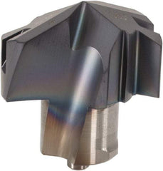 Iscar - Series ICP, 27mm Diam Grade IC908 140° Replaceable Drill Tip - Carbide, TiAlN Finish, 27 Seat Size - Benchmark Tooling