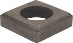 Hertel - 3/4" Inscribed Circle, Square External Turning Shim for Indexables - 3/16" Thick, ISSN Shim Style, Negative Rake, Neutral Cut - Benchmark Tooling