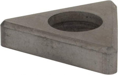 Hertel - 5/8" Inscribed Circle, Triangle External Turning Shim for Indexables - 3/16" Thick, ITSN Shim Style, Negative Rake, Neutral Cut - Benchmark Tooling
