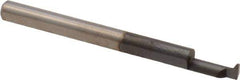 Scientific Cutting Tools - 0.12" Min Bore Diam, 1/4" Max Bore Depth, 1/8 Shank Diam, Profile Boring Bar - 0.007" Corner Radius, Right Hand Cut, Solid Carbide, AlTiN+ Finish - Exact Industrial Supply