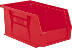 Durham - 11-3/8" Deep, Red Plastic Hang and Stack Bins - 5" High x 5-1/2" Wide x 11-3/8" Long - Benchmark Tooling