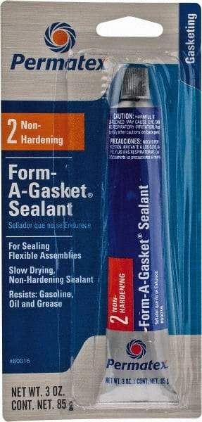 Permatex - 3 oz Gasket Sealant - -65 to 400°F, Black, Comes in Tube - Benchmark Tooling