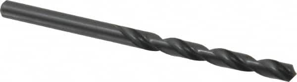 Walter-Titex - #5 118° High Speed Steel Jobber Drill - Oxide Finish, Right Hand Cut, Spiral Flute, Straight Shank, 3-3/8" OAL, Standard Point - Benchmark Tooling