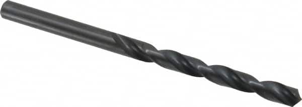 Walter-Titex - 6.3mm 118° High Speed Steel Jobber Drill - Oxide Finish, Right Hand Cut, Spiral Flute, Straight Shank, 3-31/32" OAL, Standard Point - Benchmark Tooling