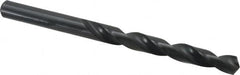 Walter-Titex - 9.6mm 118° High Speed Steel Jobber Drill - Oxide Finish, Right Hand Cut, Spiral Flute, Straight Shank, 5-15/64" OAL, Standard Point - Benchmark Tooling