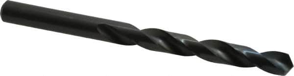 Walter-Titex - 10.2mm 118° High Speed Steel Jobber Drill - Oxide Finish, Right Hand Cut, Spiral Flute, Straight Shank, 5-15/64" OAL, Standard Point - Benchmark Tooling