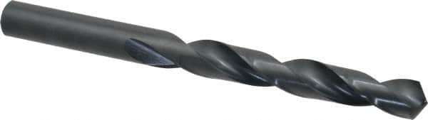 Walter-Titex - 14.5mm 118° High Speed Steel Jobber Drill - Oxide Finish, Right Hand Cut, Spiral Flute, Straight Shank, 6-21/32" OAL, Standard Point - Benchmark Tooling