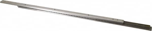 Sugatsune - 19-45/64" Slide Length, 20-27/32" Travel Length, Stainless Steel Ball Bearing Slide - 66 Lb Capacity at Full Extension - Benchmark Tooling