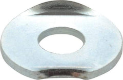 Gibraltar - Zinc Plated, Carbon Steel, Flanged Washer for 1/4" Diam Clamp Spindle - 1/4-20 Thread, 0.27" Hole Diam, 0.69" Overall Diam, 0.45" Between Flanges - Benchmark Tooling