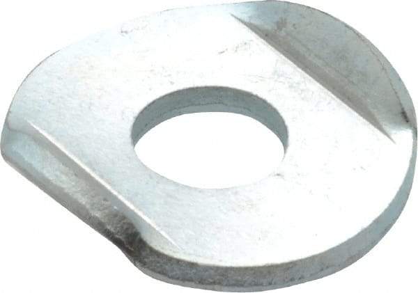 Gibraltar - Zinc Plated, Carbon Steel, Flanged Washer for 5/16" Diam Clamp Spindle - 5/16-18 Thread, 0.33" Hole Diam, 0.88" Overall Diam, 0.63" Between Flanges - Benchmark Tooling