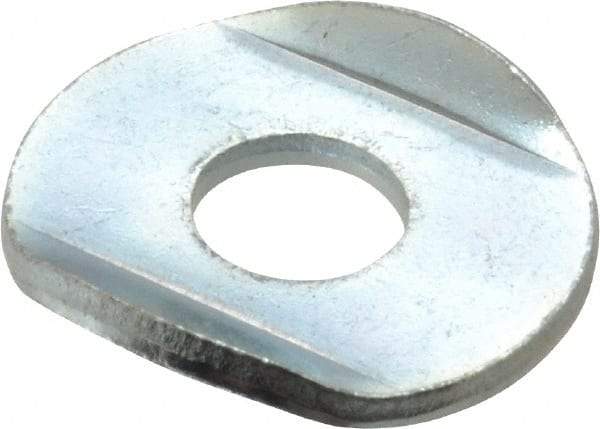 Gibraltar - Zinc Plated, Carbon Steel, Flanged Washer for 3/8" Diam Clamp Spindle - 3/8-16 Thread, 0.41" Hole Diam, 1" Overall Diam, 0.72" Between Flanges - Benchmark Tooling