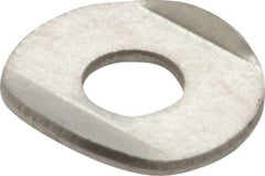 Gibraltar - Stainless Steel, Flanged Washer for Clamp Spindle - 10-32 Thread, 0.2" Hole Diam, 0.56" Overall Diam, 0.36" Between Flanges - Benchmark Tooling