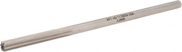 Alvord Polk - 0.2505" High Speed Steel 6 Flute Chucking Reamer - Benchmark Tooling