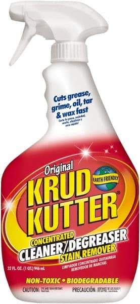 Krud Kutter - 32 oz Spray Bottle Cleaner/Degreaser - Liquid, Water-Based, Mild - Benchmark Tooling