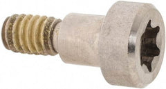 Made in USA - 5/16" Shoulder Diam x 5/16" Shoulder Length, 1/4-20 UNC, Torx Shoulder Screw - 300 Stainless Steel with Nylon Locking Patch, Uncoated, 1/2" Head Diam - Benchmark Tooling