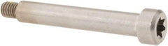 Made in USA - 1/4" Shoulder Diam x 1-1/2" Shoulder Length, #10-32 UNF, Torx Shoulder Screw - 300 Stainless Steel with Nylon Locking Patch, Uncoated, 3/8" Head Diam - Benchmark Tooling