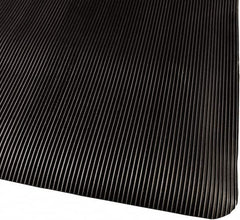 PRO-SAFE - 5' Long x 3' Wide, Dry Environment, Anti-Fatigue Matting - Black, Vinyl with Vinyl Sponge Base, Beveled on 4 Sides - Benchmark Tooling