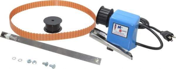 Mini-Skimmer - 12" Reach, 1 GPH Oil Removal Capacity, 115 Max Volt Rating, Belt Oil Skimmer - 40 to 125°F - Benchmark Tooling