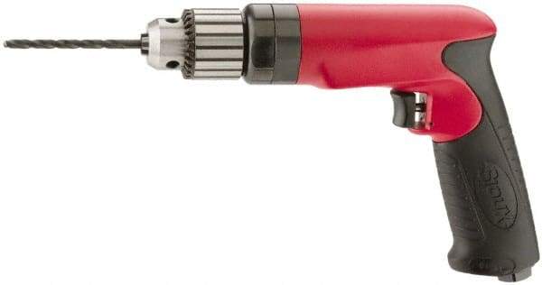 Sioux Tools - 1/2" Keyed Chuck - Pistol Grip Handle, 400 RPM, 14.16 LPS, 30 CFM, 1 hp - Benchmark Tooling