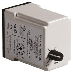 Macromatic - 8 Pin, Multiple Range DPDT Time Delay Relay - 10 Contact Amp, 240 VAC, Knob - Benchmark Tooling