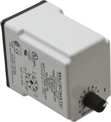 Macromatic - 8 Pin, Multiple Range DPDT Time Delay Relay - 10 Contact Amp, 240 VAC, Knob - Benchmark Tooling