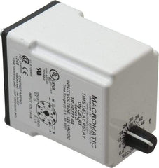 Macromatic - 8 Pin, Multiple Range DPDT Time Delay Relay - 10 Contact Amp, 120 VAC/VDC, Knob - Benchmark Tooling