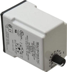 Macromatic - 8 Pin, Multiple Range DPDT Time Delay Relay - 10 Contact Amp, 120 VAC/VDC, Knob - Benchmark Tooling