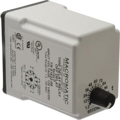 Macromatic - 11 Pin, Multiple Range DPDT Time Delay Relay - 10 Contact Amp, 120 VAC/VDC, Knob - Benchmark Tooling