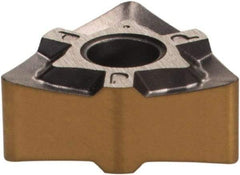 Iscar - WNMG332 PP Grade IC807 Carbide Turning Insert - TiAlN/TiN Finish, 80° Trigon, 3/8" Inscr Circle, 3/16" Thick, 1/32" Corner Radius - Benchmark Tooling