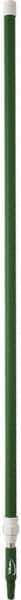 Vikan - 115 x 1-1/4" Aluminum Squeegee Handle - European Threaded Connection, Green, Telescoping - Benchmark Tooling