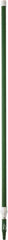 Vikan - 115 x 1-1/4" Aluminum Squeegee Handle - European Threaded Connection, Green, Telescoping - Benchmark Tooling