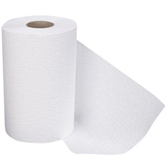 CASE OF 12 ROLLS Hardwound Roll Towel 350' White - Benchmark Tooling