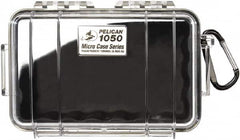 Pelican Products, Inc. - 5-1/16" Wide x 3-1/8" High, Clamshell Hard Case - Clear/Black, Polycarbonate - Benchmark Tooling
