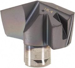 Iscar - Series ICP, 16.41mm Diam Grade IC908 140° Replaceable Drill Tip - Carbide, TiAlN Finish, 16 Seat Size - Benchmark Tooling