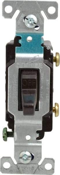 Cooper Wiring Devices - 1 Pole, 120 to 277 VAC, 15 Amp, Commercial Grade, Toggle, Wall and Dimmer Light Switch - 1.3 Inch Wide x 4.2 Inch High, Fluorescent - Benchmark Tooling