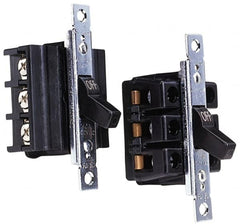 Cooper Wiring Devices - 2 Poles, 40 Amp, DPST, NEMA, Open Toggle Manual Motor Starter - 56.64mm Wide x 42.16mm Deep x 95.25mm High, 15 hp, CSA C22.2 No. 14, NEMA 1 & UL 508 - Benchmark Tooling
