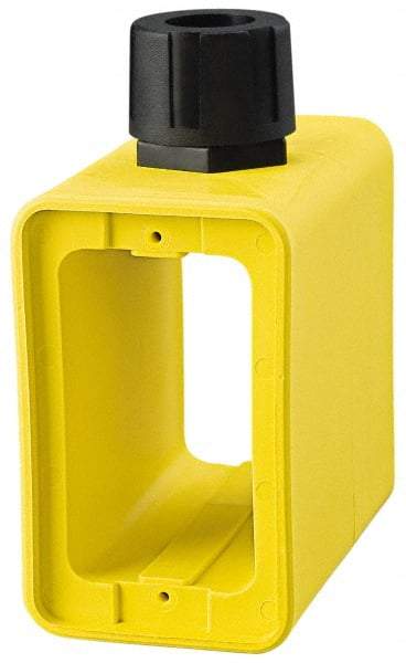 Cooper Wiring Devices - 1 Gang, Thermoplastic Rectangle Portable Outlet Box - 6-1/2" Overall Height x 4-1/4" Overall Width x 2-5/8" Overall Depth, Weather Resistant - Benchmark Tooling