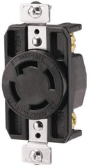 Cooper Wiring Devices - 120/208 VAC, 30 Amp, NonNEMA, Receptacle - 4 Poles, 4 Wire, Female End, Black - Benchmark Tooling