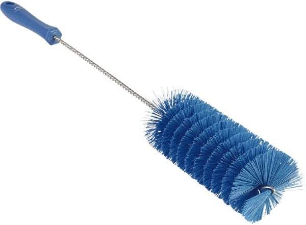 Vikan - 2-3/8" Diam Polyester Valve Brush - 19-5/8" OAL, 5-13/16" Head Length, Polypropylene & Stainless Steel Handle - Benchmark Tooling