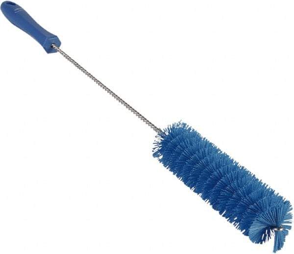 Vikan - 1-5/8" Diam Polyester Valve Brush - 19-5/8" OAL, 5-5/8" Head Length, Polypropylene & Stainless Steel Handle - Benchmark Tooling