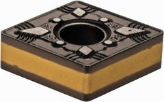 Iscar - CNMG432 NR Grade IC8250 Carbide Turning Insert - TiCN/Al2O3/TiN Finish, 80° Diamond, 1/2" Inscr Circle, 3/16" Thick, 1/32" Corner Radius - Benchmark Tooling