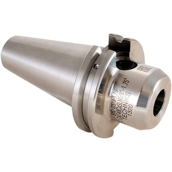 Techniks - CAT40 Taper Shank 3/8 Hole End Mill Holder & Adapter - 1" Nose Diam, 5" Projection - Exact Industrial Supply