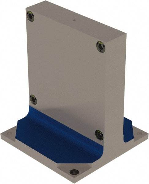 Jergens - 15.748" Square Fixture Column - Flat Plate Surface, Steel, 16" Base Width x 16" Base Length - Benchmark Tooling